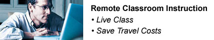 Remote Classroom Training – Live Class – Save Travel Costs